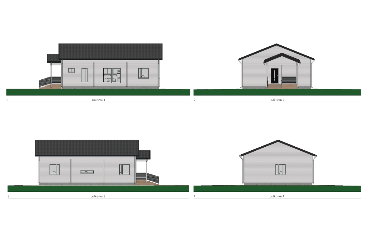 NopsaKoti Ruiskaunokki - Julkisivut